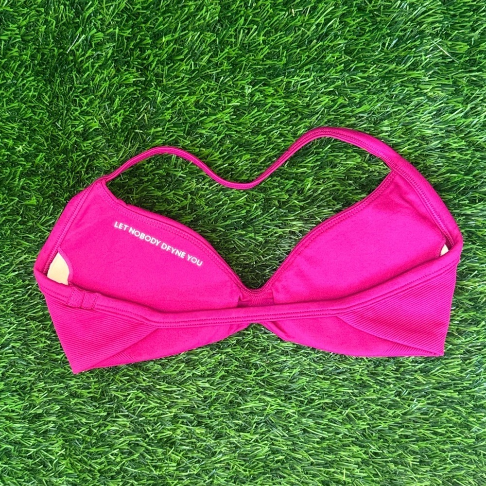 Dfyne impact strappy bra floral pink medium - Picture 2 of 3